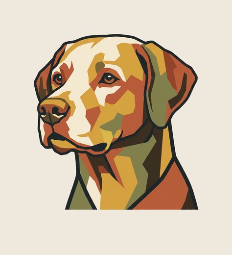 Earth-tone dog