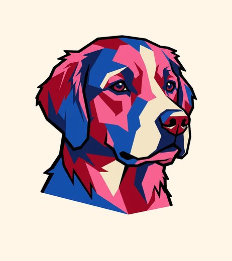 Pop art dog